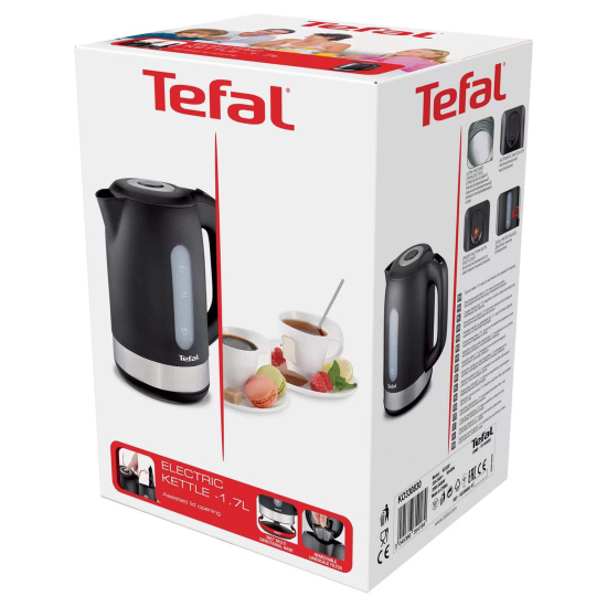 Чайник электрический Tefal KO330830 черный (1,7л./2400Вт/диск)