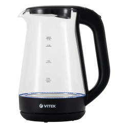 Чайник электрический Vitek VT-8803 стекло (1.7 л/2200Вт/диск)