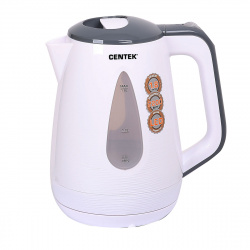 Чайник электрический Centek СТ-0048 белый (1,8л./2200Вт/диск)