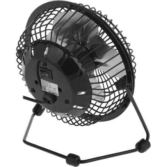 Вентилятор Centek CT-5040 черный 5Вт, 14см, USB подкл, настольный