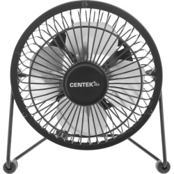 Вентилятор Centek CT-5040 черный 5Вт, 14см, USB подкл, настольный