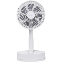 Вентилятор Centek CT-5043 белый 8,5Вт, 15см, 4 скорости, аккум.1800мАч,  наклон/вращение, таймер 8ч, USB Type-C, настольный