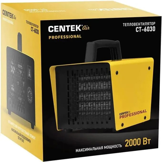 Тепловентилятор Centek CT-6030 1000/2000Вт, профессиональный, 25 м.кв, 20м3/час Тепловентилятор Centek CT-6030 1000/2000Вт, профессиональный, 25 м.кв, 20м3/час