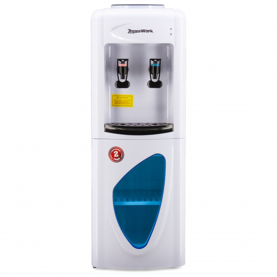 Кулер Aquawork 0.7LDR напольный, электронное охлаждение, шкафчик, белый