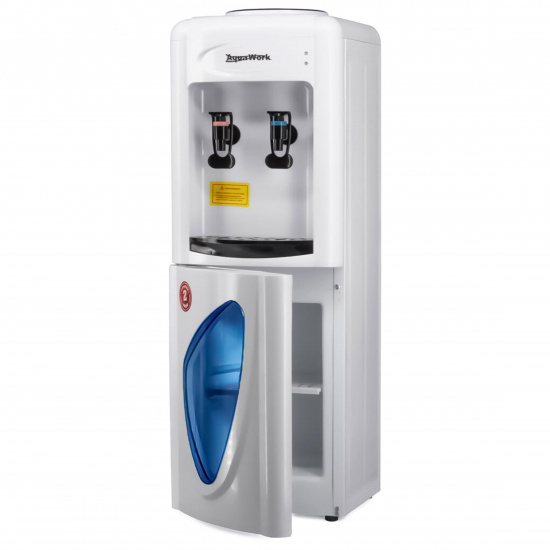 Кулер Aquawork 0.7LR напольный, компрессорное охлаждение, шкафчик, белый