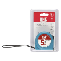Рулетка 5мх19мм, пластиковый корпус, фиксатор,  усиленный зацеп, Smartbuy Tools