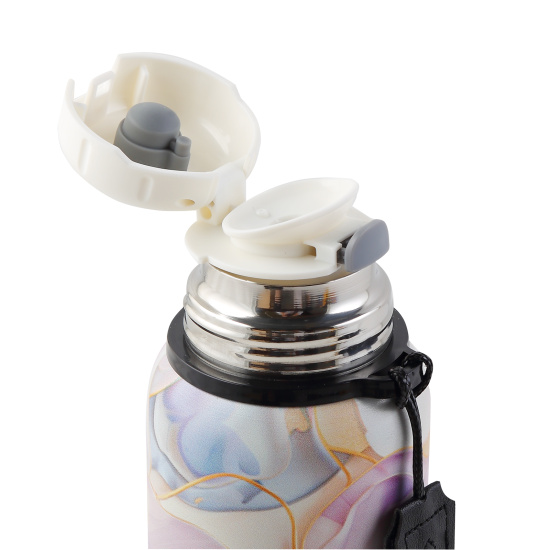 Термос стальной, 600 мл, термопечать, колба сталь нержавеющая, цвет с рисунком, Пастельный флюид, FIORENZO, 253163 Термос стальной, 600 мл, термопечать, колба сталь нержавеющая, цвет с рисунком, Пастельный флюид, FIORENZO, 253163