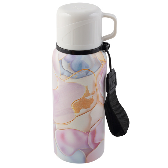 Термос стальной, 600 мл, термопечать, колба сталь нержавеющая, цвет с рисунком, Пастельный флюид, FIORENZO, 253163 Термос стальной, 600 мл, термопечать, колба сталь нержавеющая, цвет с рисунком, Пастельный флюид, FIORENZO, 253163