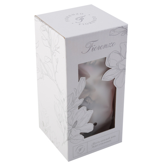 Термокружка, сталь, с рисунком, термопечать, трубочка, 530 мл, Цветочный шик, FIORENZO, 253159