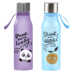 Бутылка пластик, 600 мл, цвет сиреневый Panda 100% Cute deVENTE 8090093
