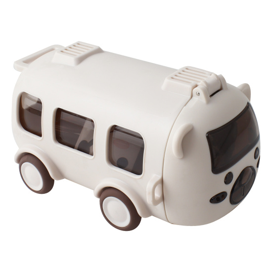Бутылка, пластик, 500 мл, ремешок текстильный, цвет бежевый, Animal bus, КОКОС, 252378