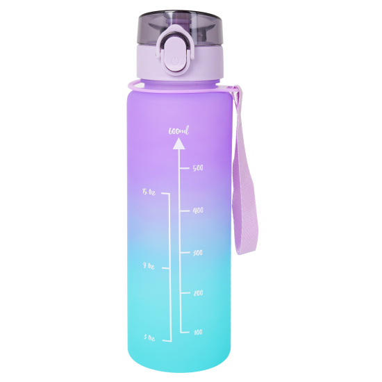 Бутылка, пластик, 600 мл, цвет градиент, Градиент, КОКОС, 252612