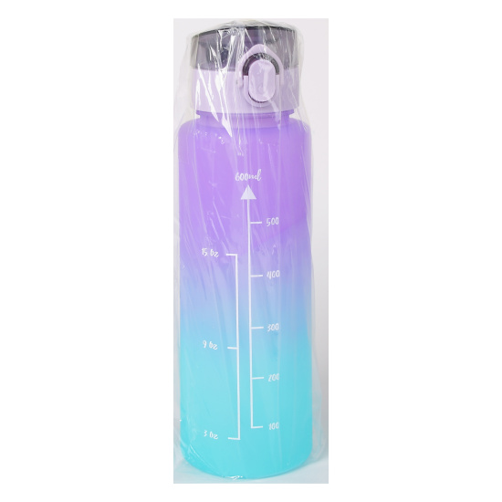 Бутылка, пластик, 600 мл, цвет градиент, Градиент, КОКОС, 252612