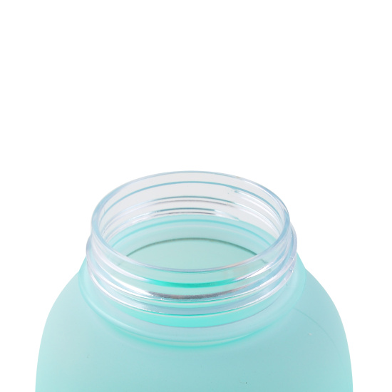 Бутылка, пластик, 650 мл, ассорти 5 видов, ремешок текстильный, трубочка, Baysball, КОКОС, 253527