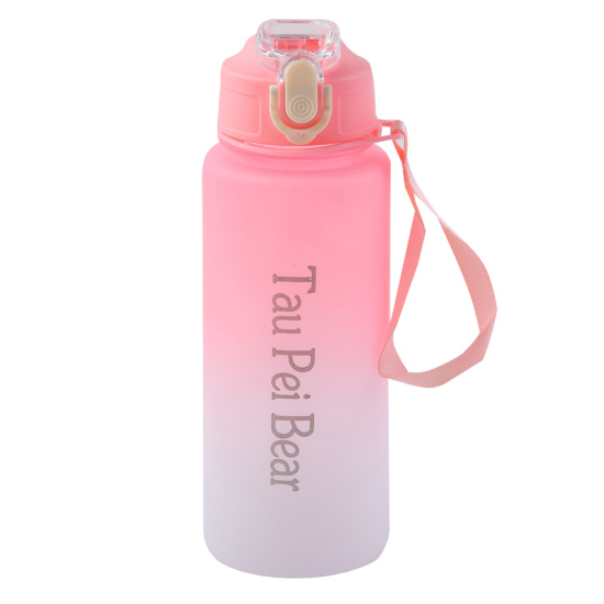 Бутылка, пластик, 2600мл+1200мл+700мл, ассорти 4 вида, трубочка, ручка, КОКОС, 253559