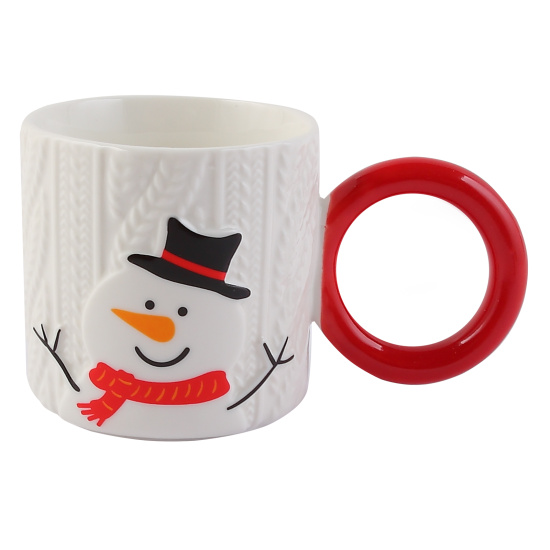 Кружка керамическая, 250 мл, ассорти 4 вида, Новый год, КОКОС, 253425