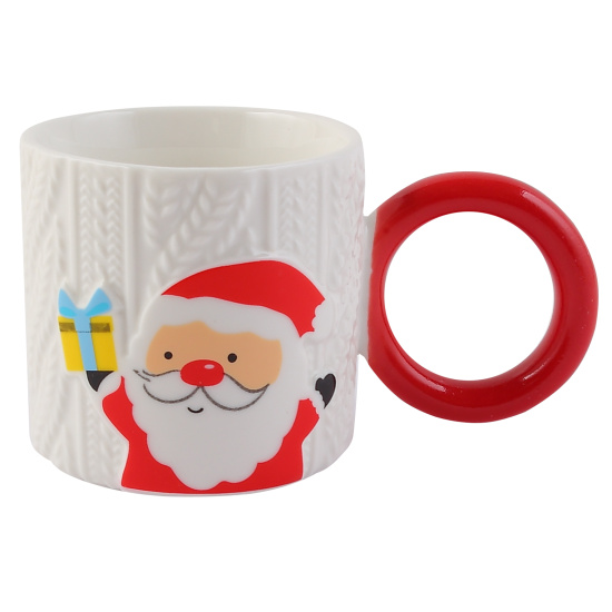 Кружка керамическая, 250 мл, ассорти 4 вида, Новый год, КОКОС, 253425