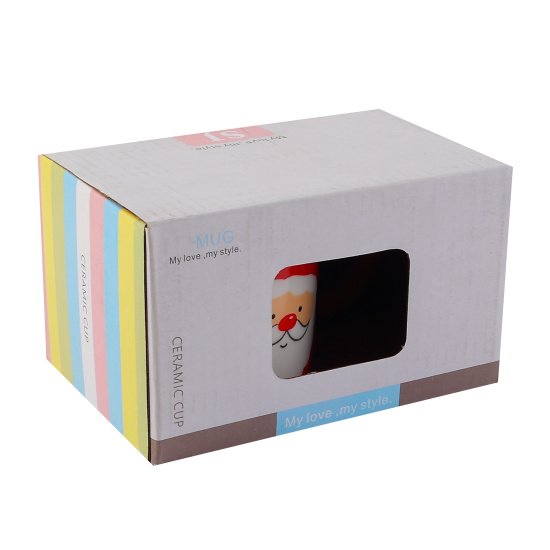 Кружка керамическая, 250 мл, ассорти 4 вида, Новый год, КОКОС, 253425