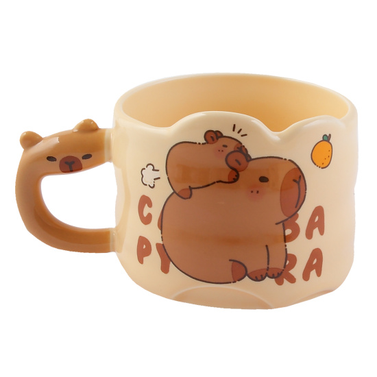 Кружка керамическая, 300 мл, ассорти 4 вида, Капибара, КОКОС, 253429