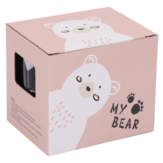 Кружка керамическая, 350 мл, крышка, ассорти 3 вида, Вечность, КОКОС, 231627