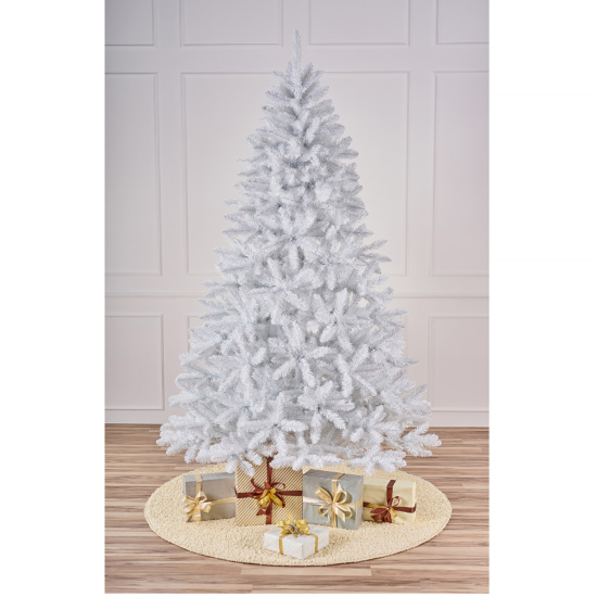 Ель Антарктида 220см, тип хвои ПВХ, подставка металлическая, цвет белый MaxChristmas 7ЕАБ 22