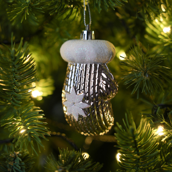 Украшение, Варежка, 9 см, пластик, цвет розовый, ЛЬДИНКА, 253350