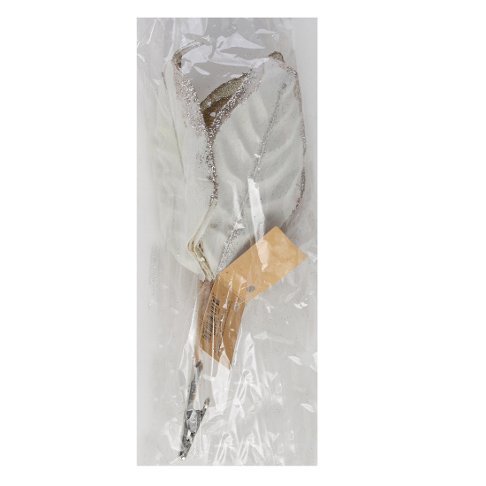 Украшение, Цветок, 24 см, текстиль, прищепка, цвет золото, ЛЬДИНКА, 253389