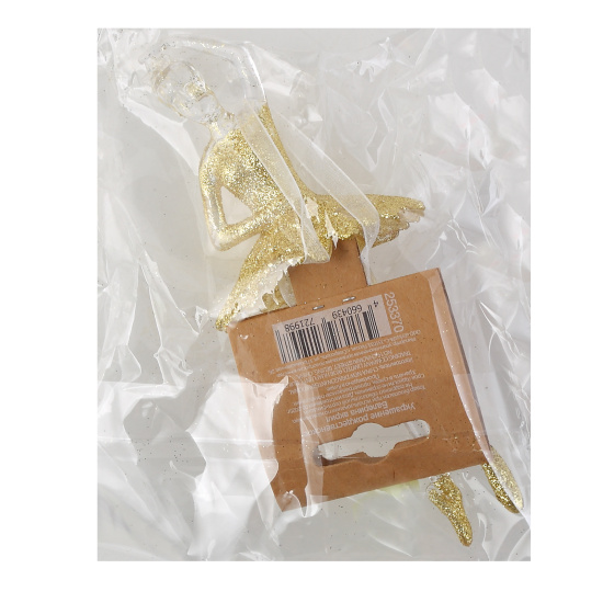 Украшение, Балерина, 17 см, акрил, цвет прозрачный, золото, ЛЬДИНКА, 253370