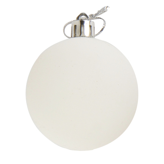 Набор украшений, Шары, Микс, 6 см, 16 шт, пластик, цвет черный/белый, ЛЬДИНКА, 212446