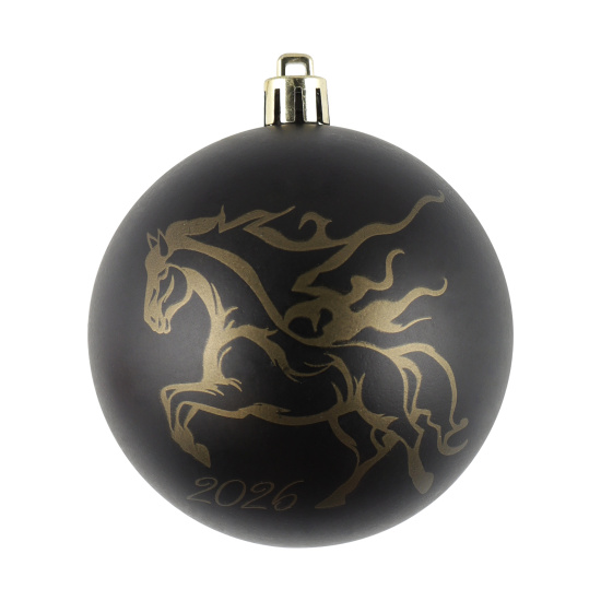 Украшение, Horse, Шар, 8 см, пластик, рисунок, ассорти 2 вида, ЛЬДИНКА, 253229