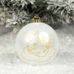 Украшение Шар Unicorn 8см пластик ЛЬДИНКА 253230 ассорти 2 вида