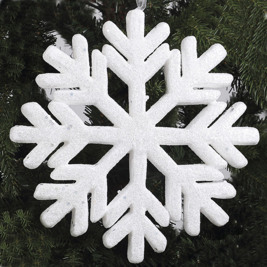 Украшение снежинки, 24 см, пенопласт, цвет белый ЛЬДИНКА 180039-2