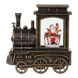 Фигура светодиодная музыкальная, Поезд, 17*16*6,5 см, пластик, гель, ЛЬДИНКА, 217848