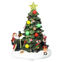 Фигура светодиодная музыкальная, Елочка, 21*16*12 см, полирезин, ЛЬДИНКА, 217547