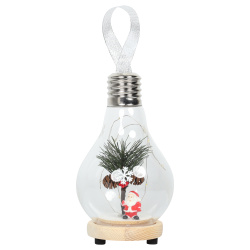 Фигура светодиодная, 19*10 см, дерево, стекло, ЛЬДИНКА, 217838