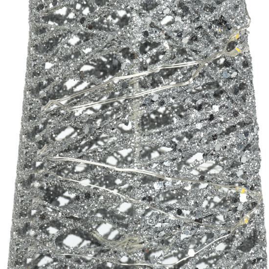 Фигура светодиодная, Фонарь, 90 см, подсветка, металл, ткань, цвет серебро, ЛЬДИНКА, 217531