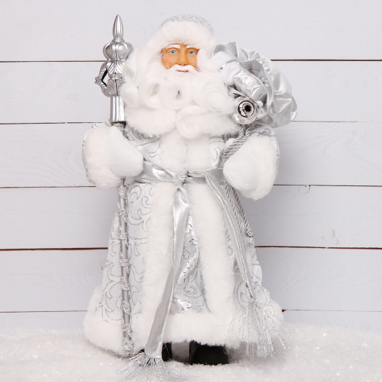 Украшение Кукла Дед Мороз 30см, пластик/ткань Феникс-Презент 80154