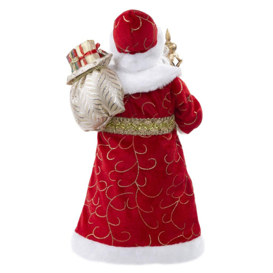 Украшение Кукла Дед Мороз 30см, пластик/ткань Феникс-Презент 80153