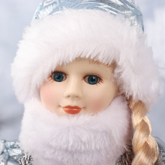 Украшение Кукла Снегурочка 30 см, серебро ЛЬДИНКА 212388