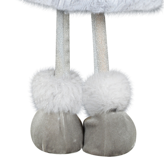 Украшение Кукла, Девочка-ангел, 40 см, текстиль, пластик, подсветка, серебряный, ЛЬДИНКА, 217528