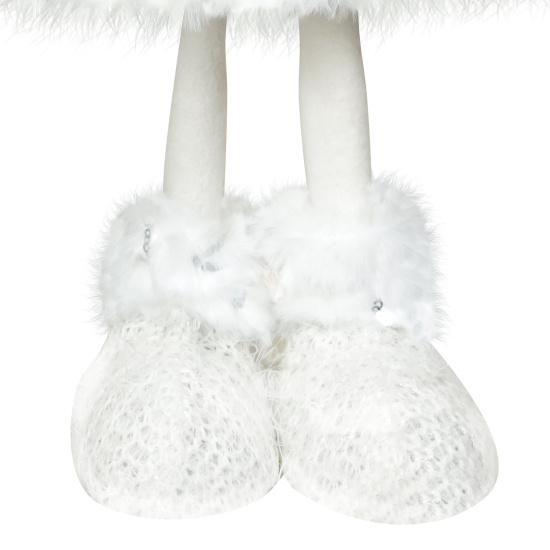 Украшение Кукла, Девочка-ангел, 40 см, текстиль, пластик, подсветка, белый, ЛЬДИНКА, 217529