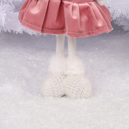Украшение Кукла Девочка 36 см, ткань, розовый/белый ЛЬДИНКА 231388