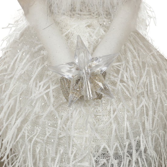 Украшение Кукла, Девочка-принцесса, 35 см, текстиль, пластик, белый, ЛЬДИНКА, 253252