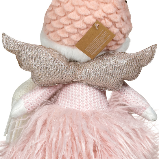 Украшение Кукла, Девочка-ангел, 41 см, текстиль, пластик, розовый, ЛЬДИНКА, 253199