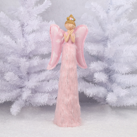 Украшение Кукла Девочка-ангел 54 см, текстиль, пластик, подсветка ЛЬДИНКА 217506