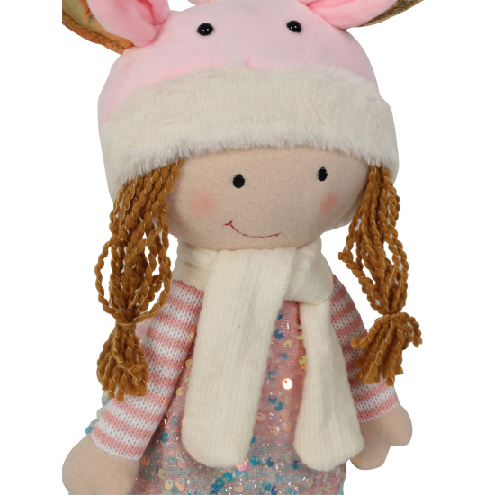 Украшение Кукла, Девочка в шапочке, 62 см, ткань, ЛЬДИНКА, 242228