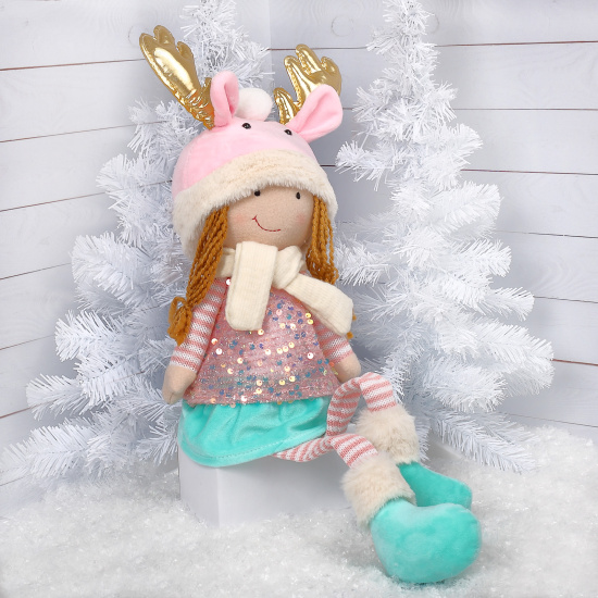 Украшение Кукла, Девочка в шапочке, 62 см, ткань, ЛЬДИНКА, 242228