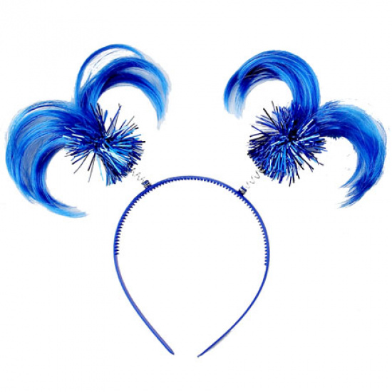 Ободок-антенки Хвостики синие 1501-2208