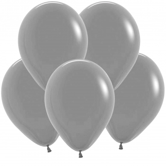 Шар воздушный латекс, 25 см, цвет серый, 100 шт Macaroon Pastel КОКОС 210104