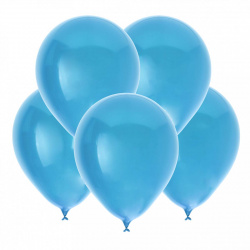 Шар воздушный латекс, 25 см, цвет голубой, 100 шт Macaroon Pastel КОКОС 210107
